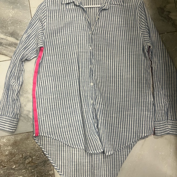 Sundry Evereve pop stripe button down - Picture 2 of 5
